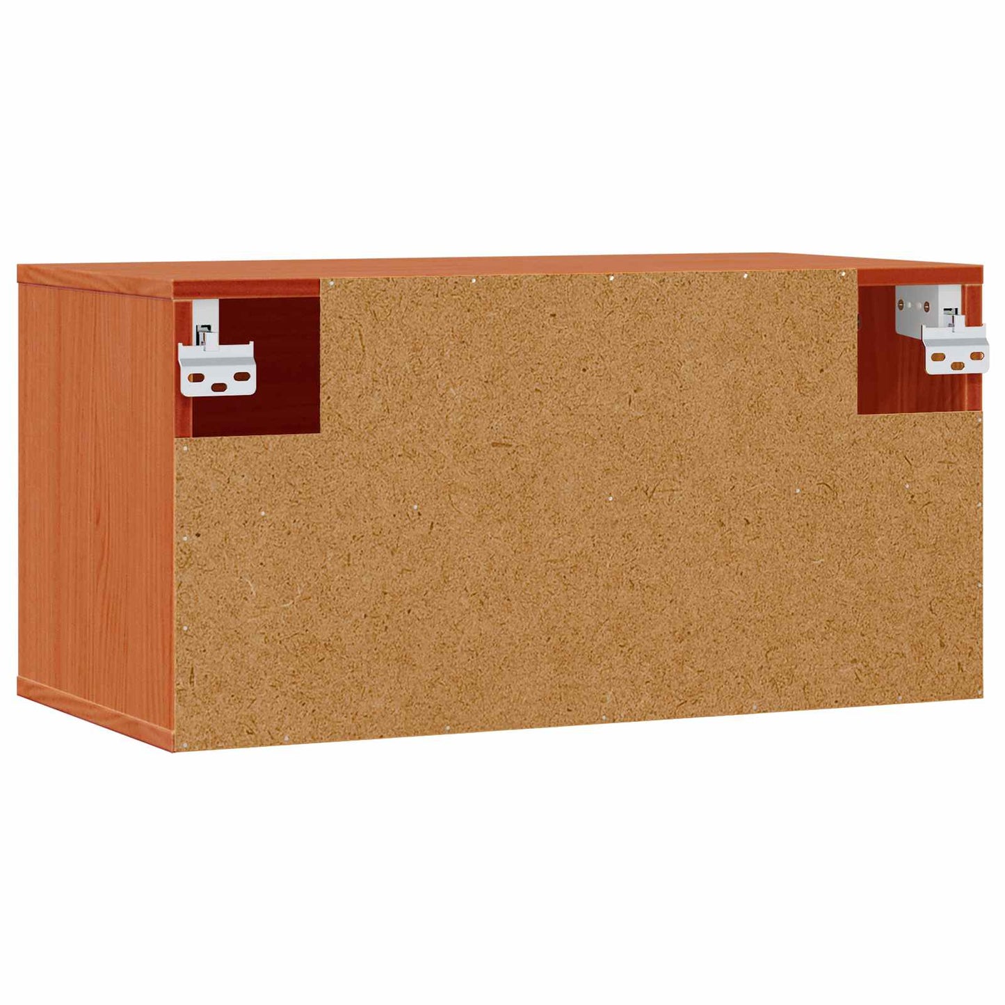 Veggskap med hylle Vokset Brun 60 x 30 x 30 cm Massiv furu