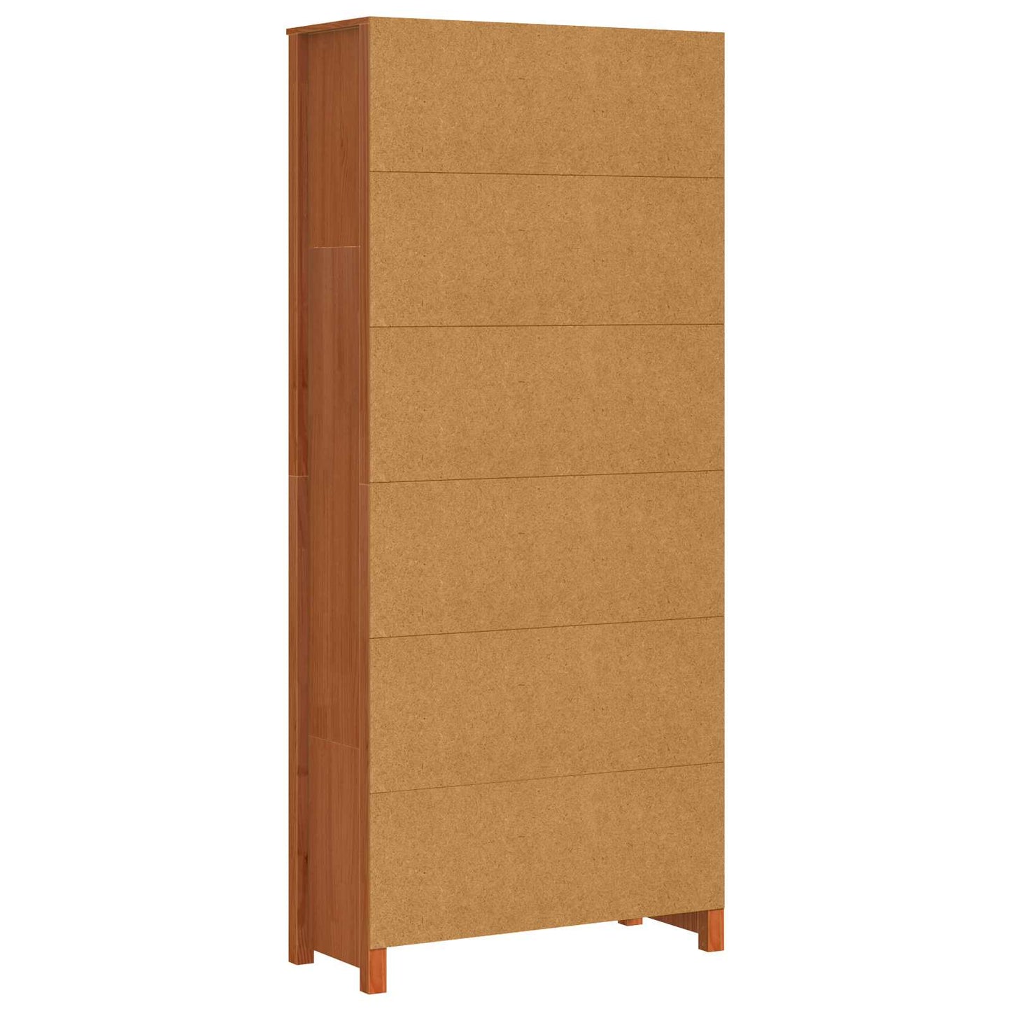 Bokskap Vokset Brun 80 x 35 x 183 cm Massiv furu