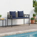 Utebenker 2 -Seater 116 x 56 x 75 cm polyrotting