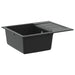 Vask Svart 620 x 500 mm 80% kvarts og 20% harpiks