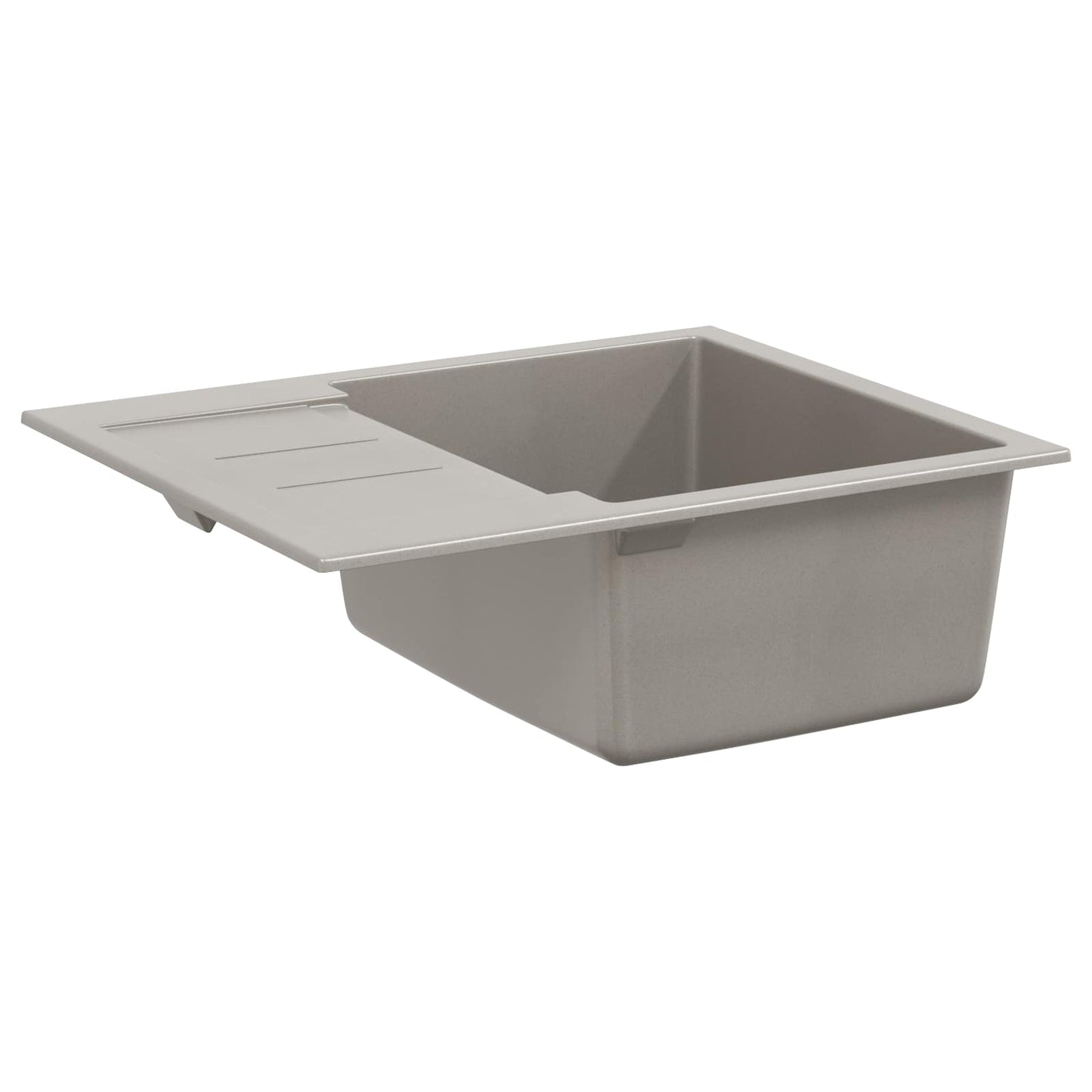 Vask Grå 620 x 500 mm 80% kvarts og 20% harpiks