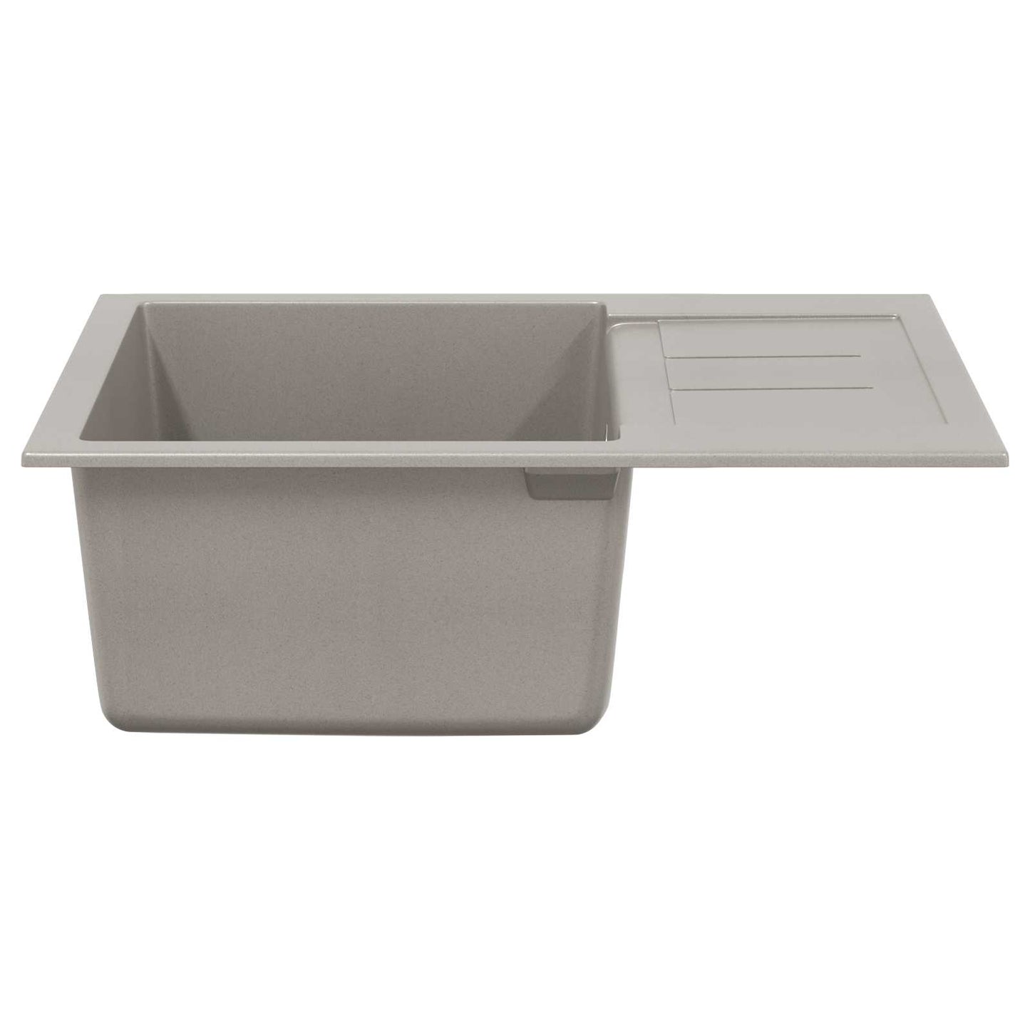 Vask Grå 620 x 500 mm 80% kvarts og 20% harpiks
