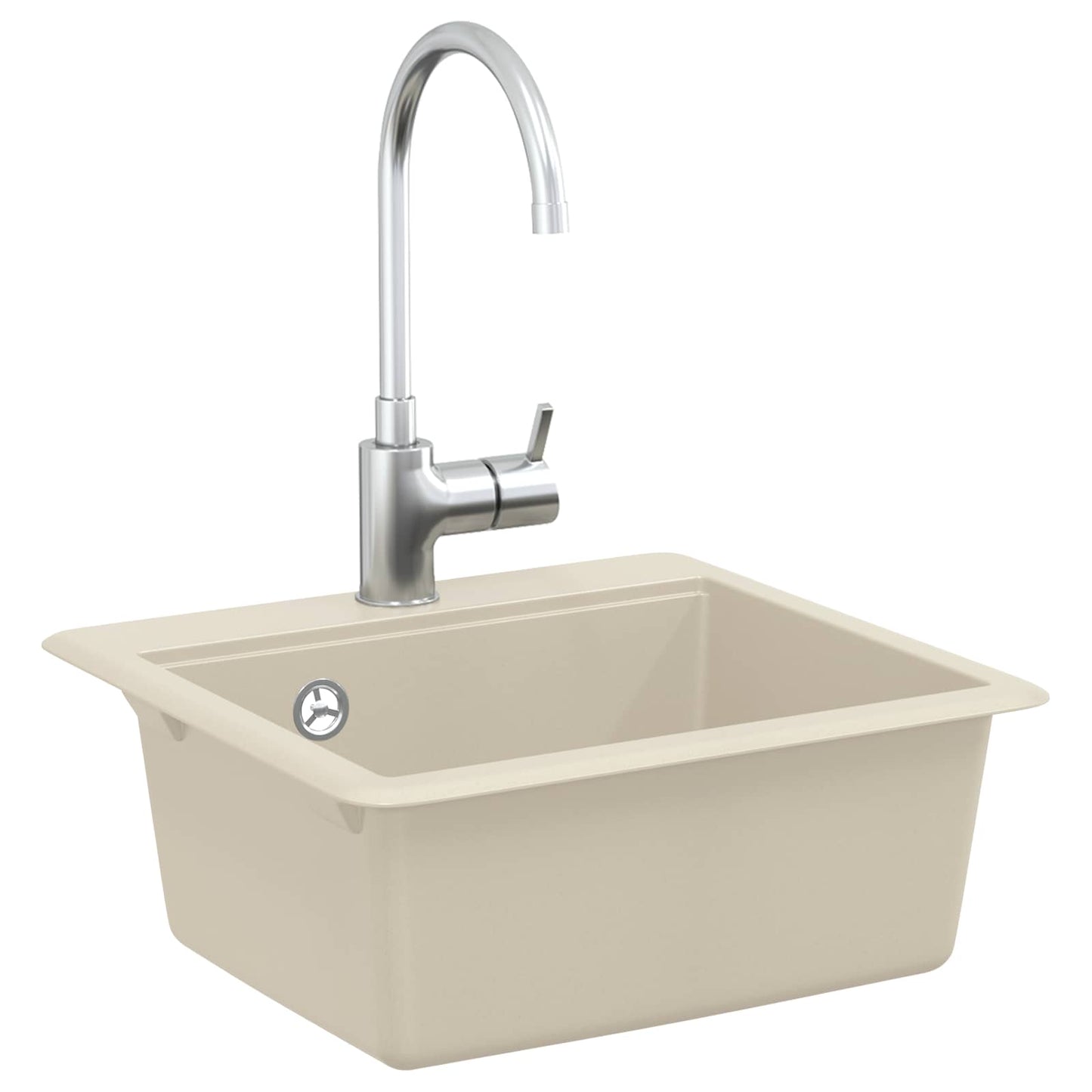 Vask Beige 470 x 440 mm Granitt