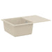 Vask Beige 670 x 460 mm 80% kvarts og 20% harpiks