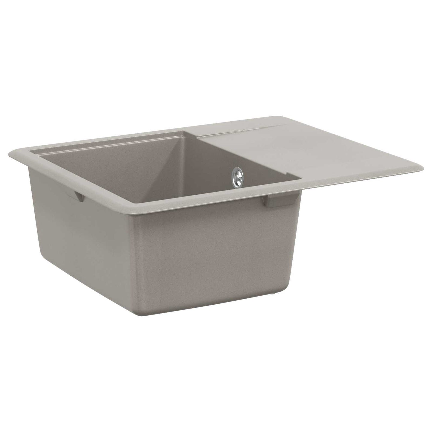 Vask Grå 560 x 460 mm 80% kvarts og 20% harpiks