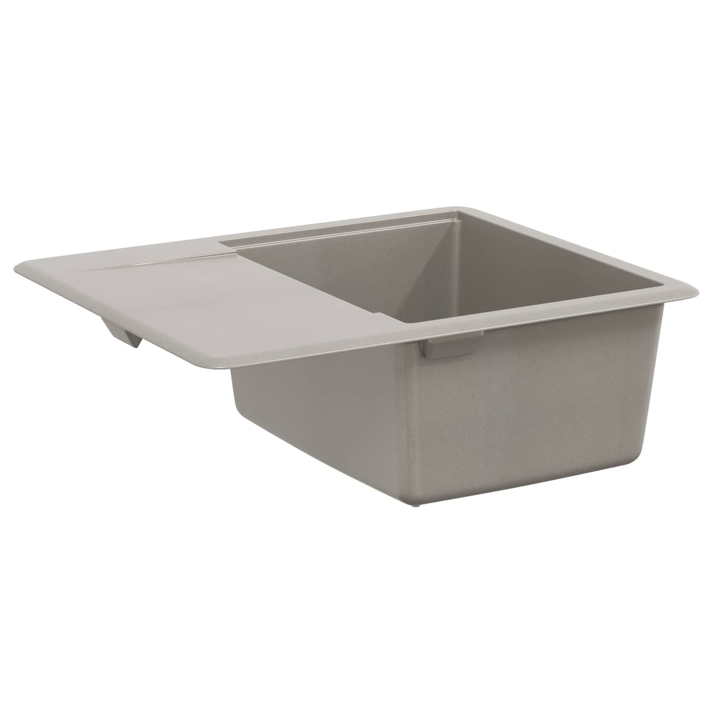 Vask Grå 560 x 460 mm 80% kvarts og 20% harpiks