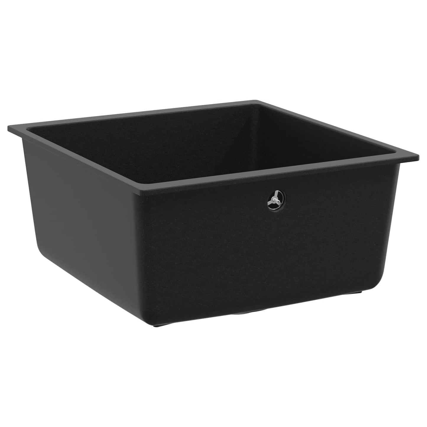Vask Svart 430 x 460 mm 80% kvarts og 20% harpiks