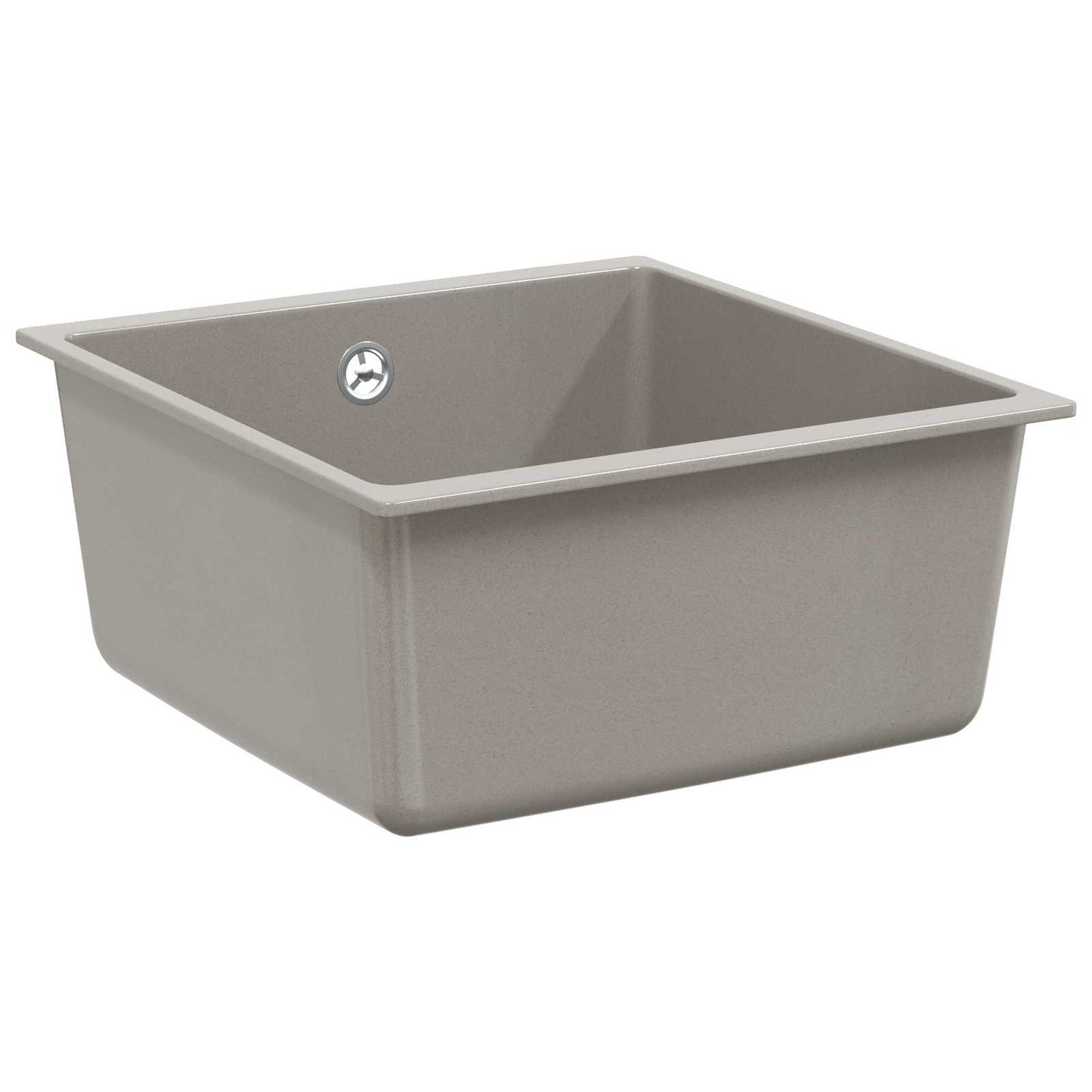 Vask Grå 430 x 460 mm 80% kvarts og 20% harpiks