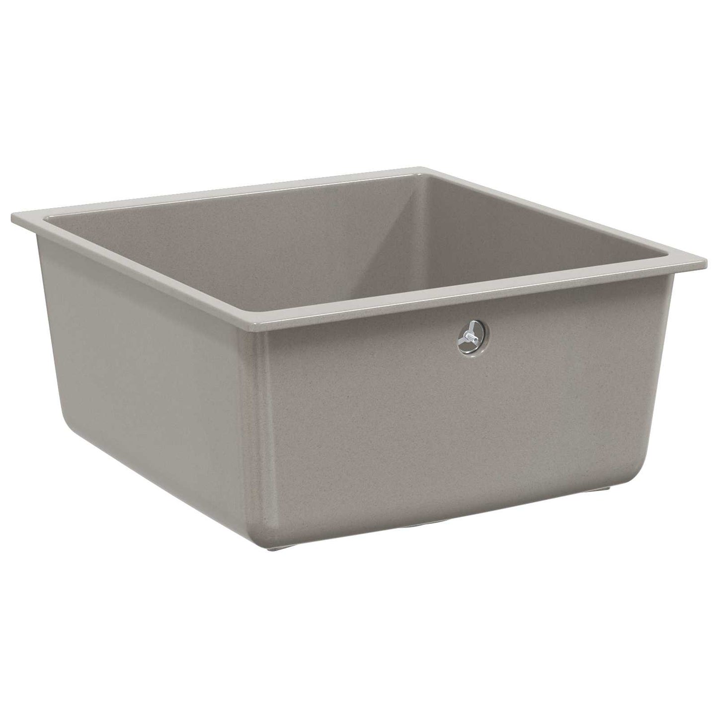Vask Grå 430 x 460 mm 80% kvarts og 20% harpiks