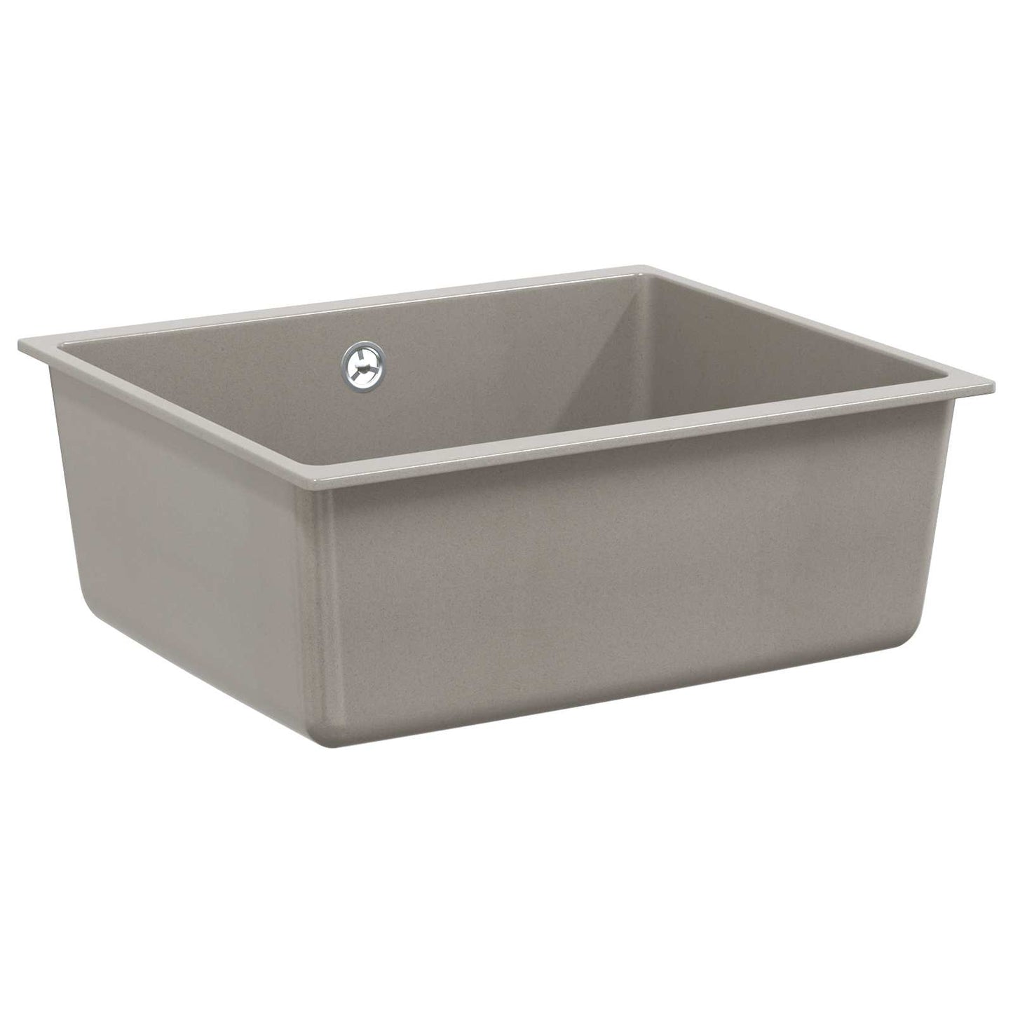 Vask Grå 530 x 460 mm 80% kvarts og 20% harpiks