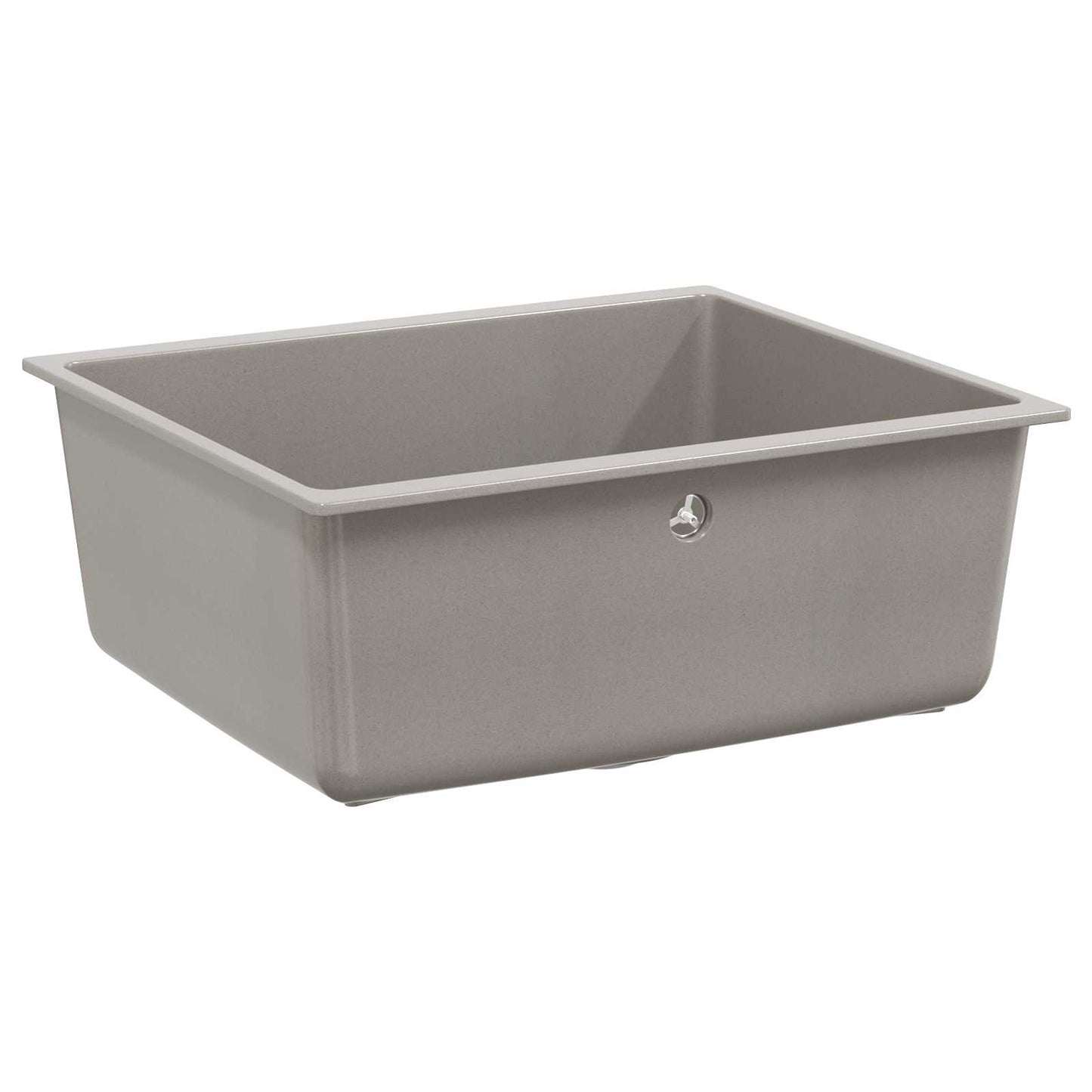 Vask Grå 530 x 460 mm 80% kvarts og 20% harpiks
