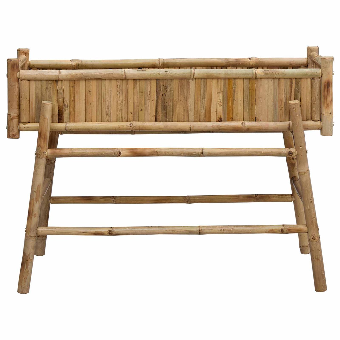 Hagepotte med holder Naturlig 100 x 38 x 74 cm Bambus vidaXL