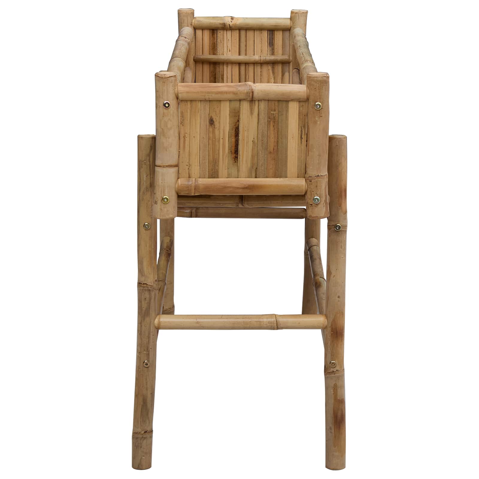 Hagepotte med holder Naturlig 100 x 38 x 74 cm Bambus vidaXL
