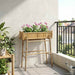 Hagepotte med holder Naturlig 100 x 38 x 114 cm Bambus vidaXL