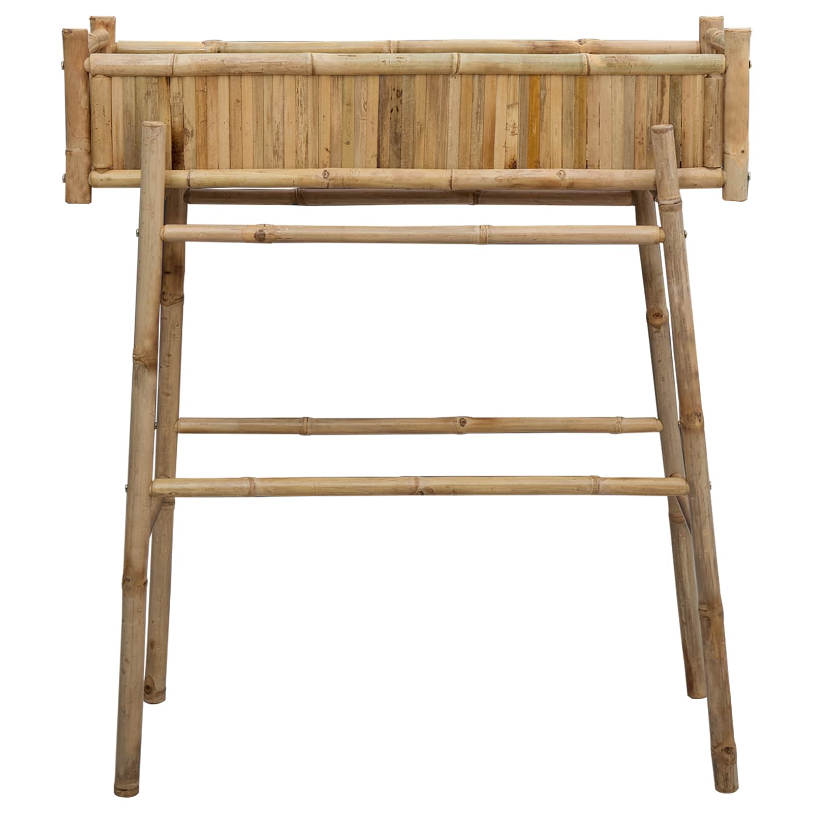 Hagepotte med holder Naturlig 100 x 38 x 114 cm Bambus vidaXL