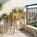 Hagepotte med holder Naturlig 50 x 38 x 74 cm Bambus vidaXL