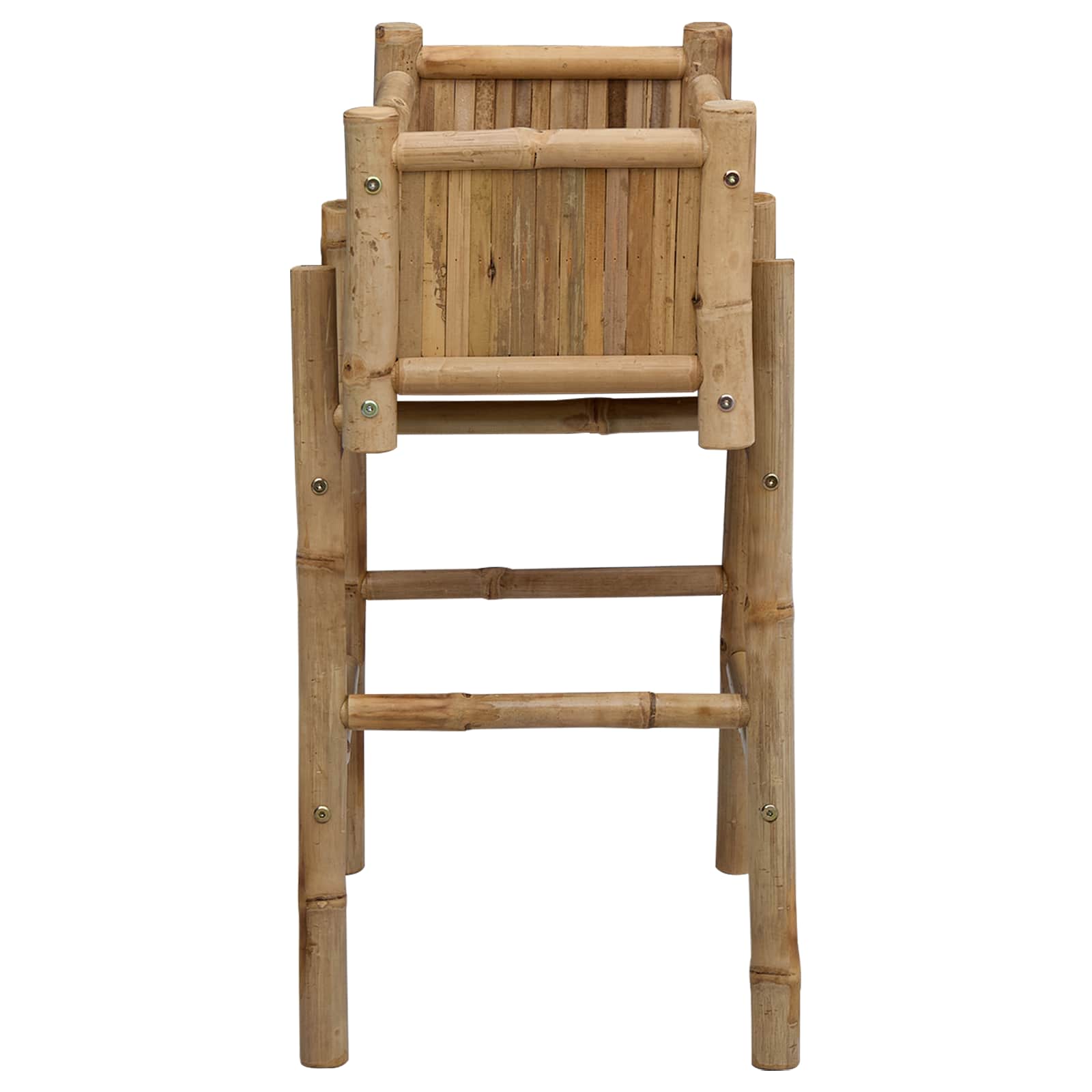 Hagepotte med holder Naturlig 50 x 38 x 74 cm Bambus vidaXL