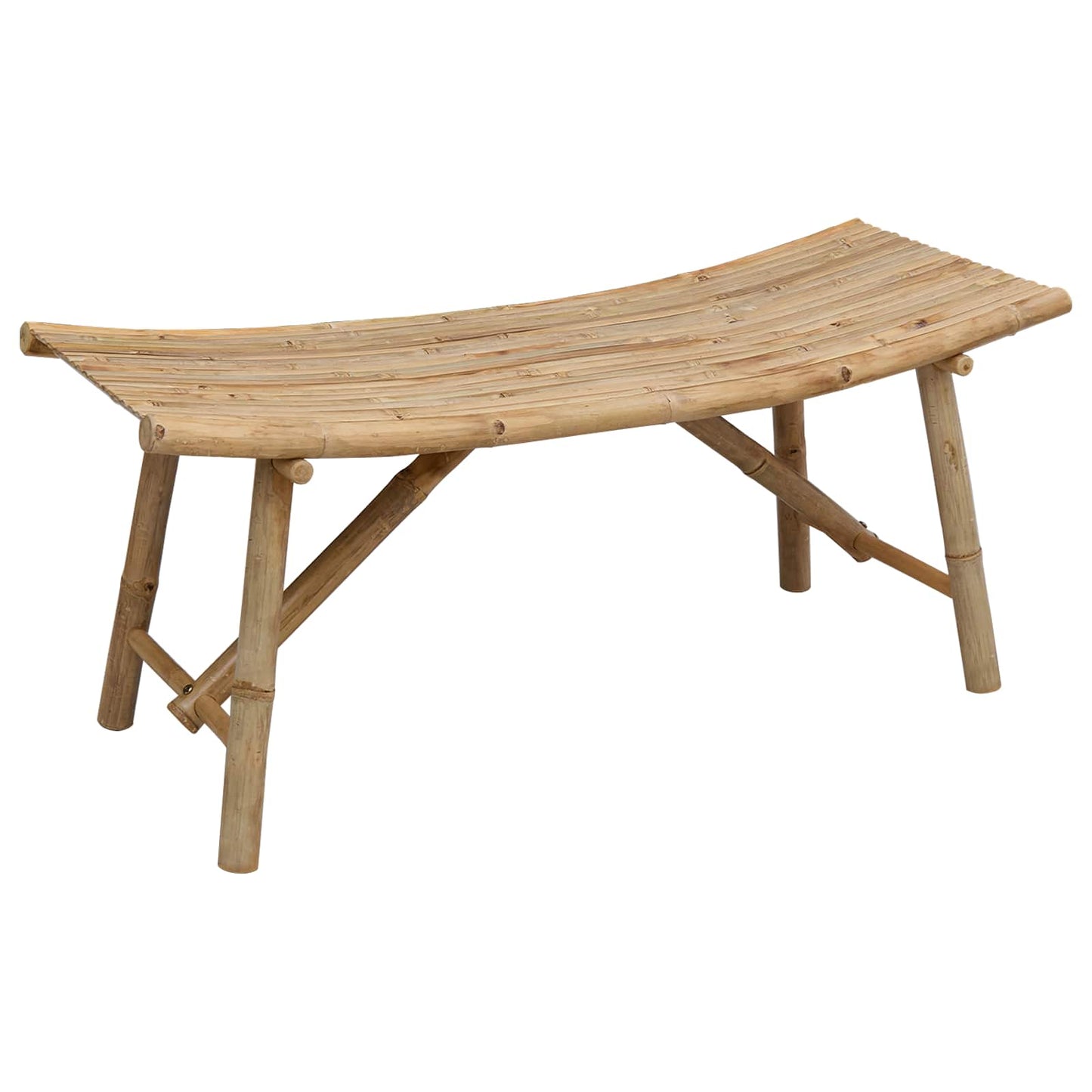 Hagebenk Naturlig 110 x 45 x 50 cm Bambus vidaXL