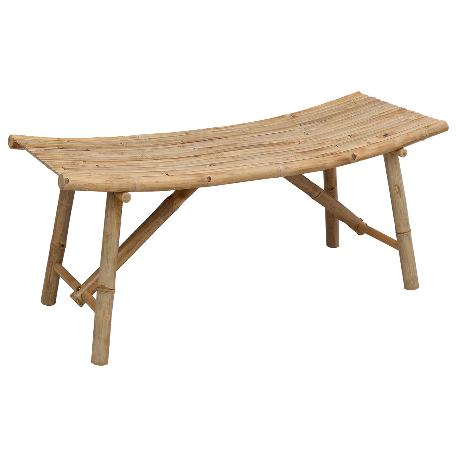 Hagebenk Naturlig 110 x 45 x 50 cm Bambus vidaXL