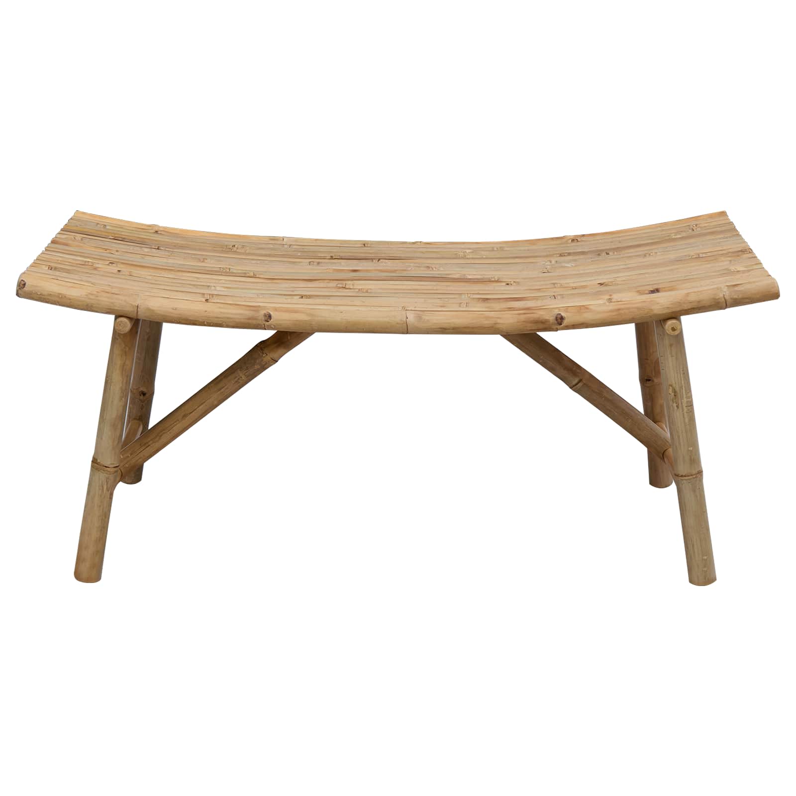 Hagebenk Naturlig 110 x 45 x 50 cm Bambus vidaXL