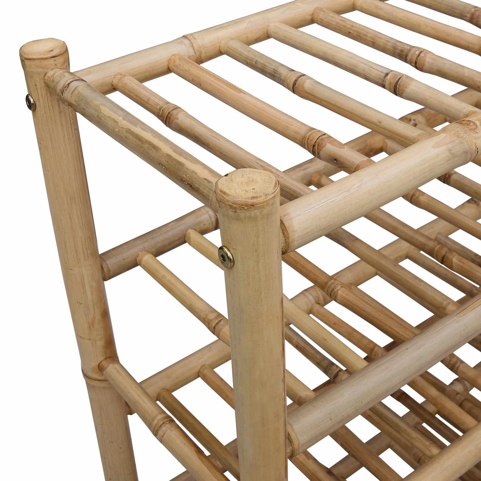 Sko Hylle med hylle med lagring Naturlig 68 x 28 x 63 cm Bambus vidaXL