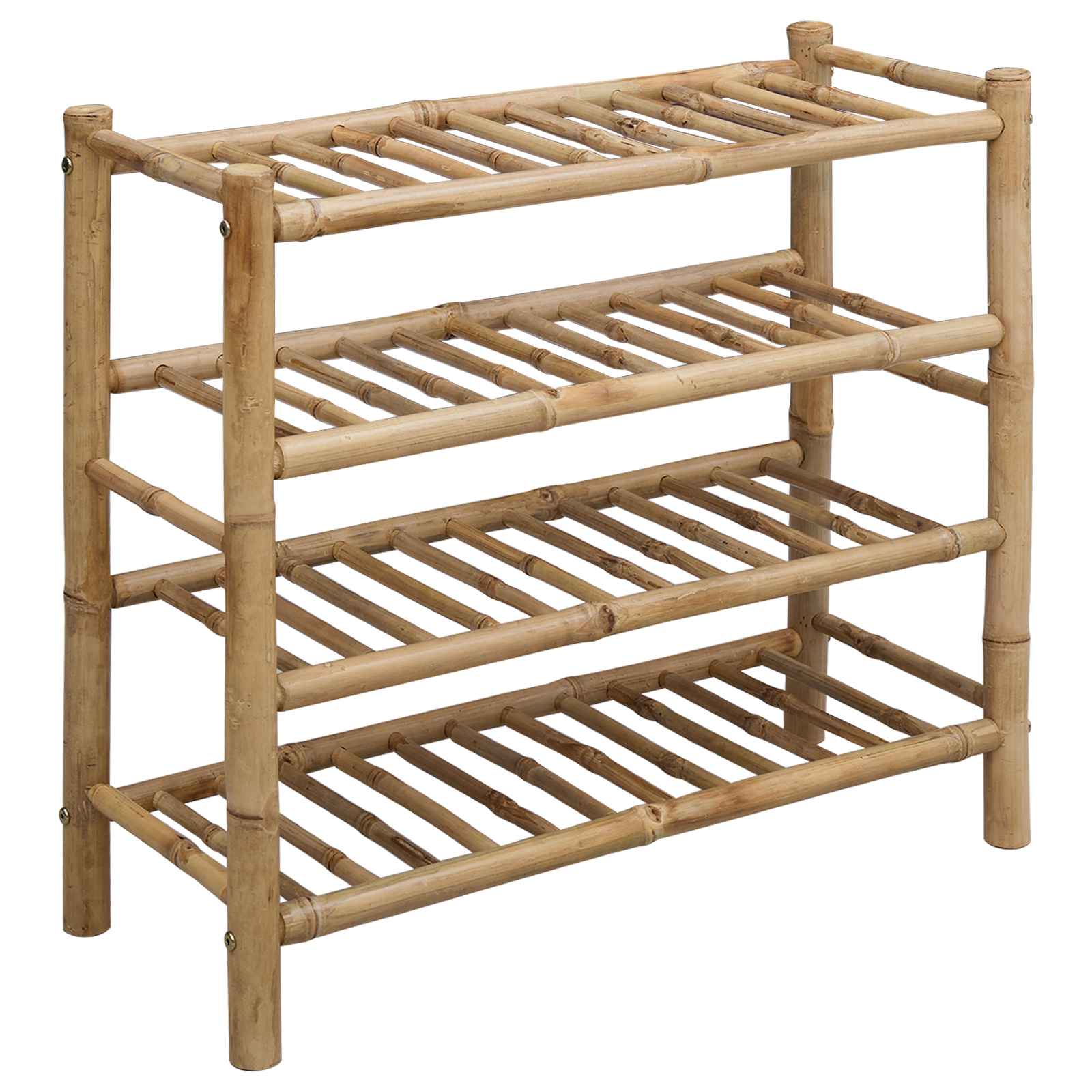 Sko Hylle med hylle med lagring Naturlig 68 x 28 x 63 cm Bambus vidaXL