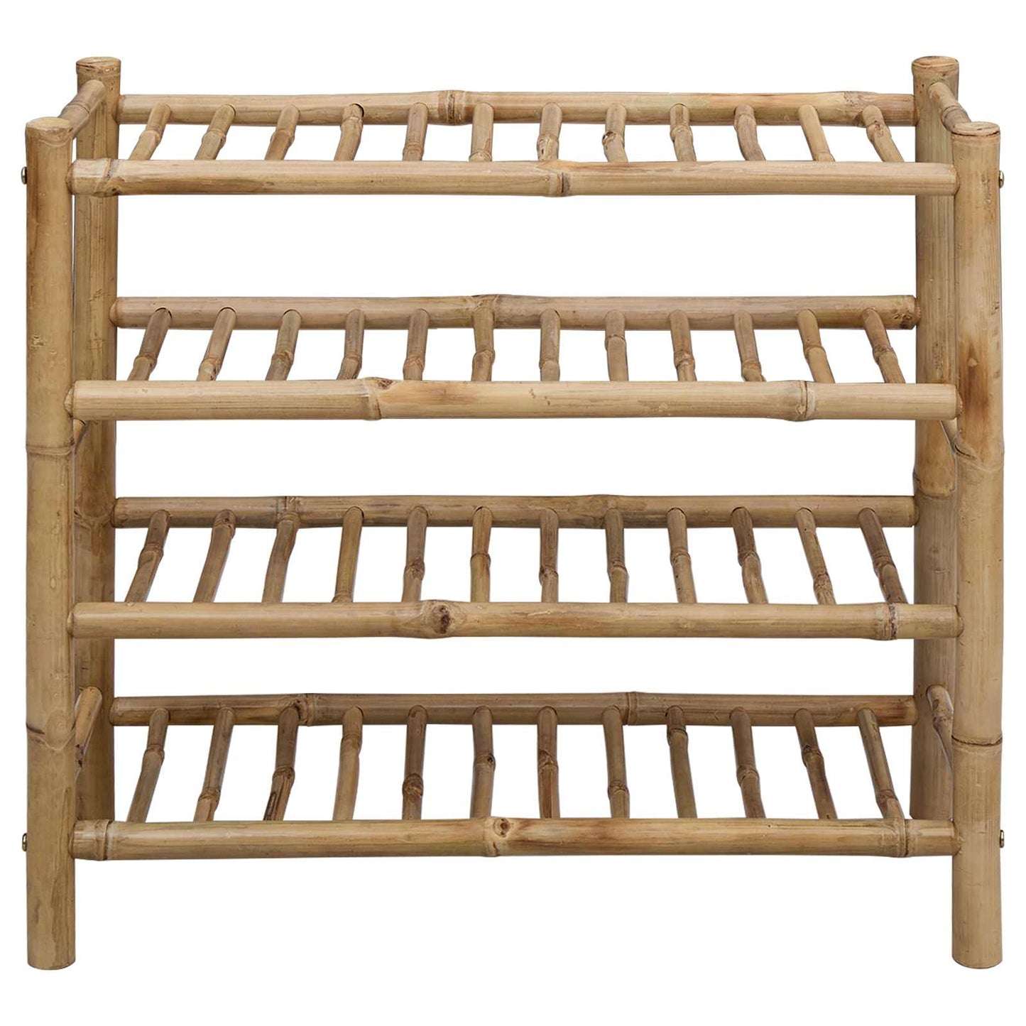 Sko Hylle med hylle med lagring Naturlig 68 x 28 x 63 cm Bambus vidaXL