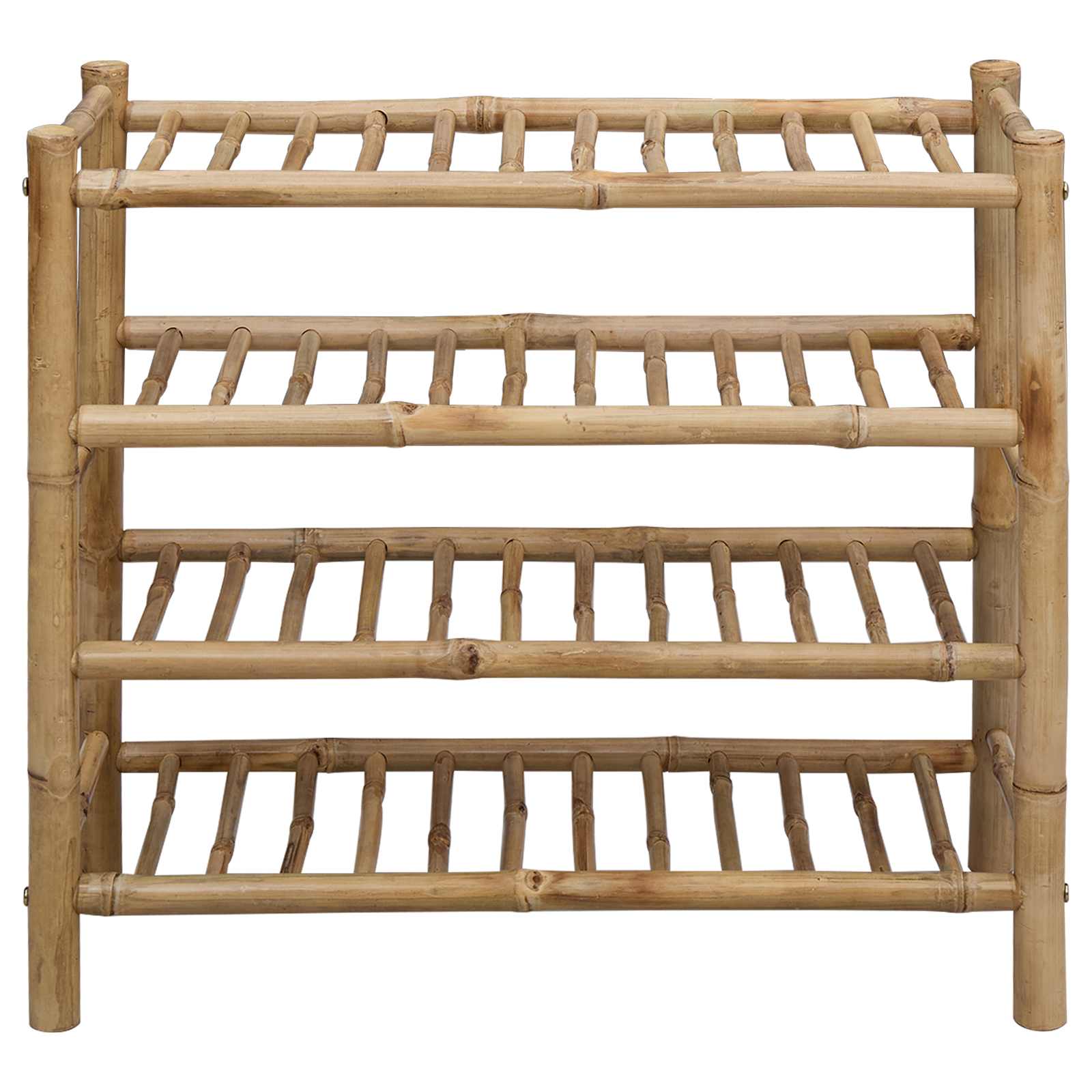 Sko Hylle med hylle med lagring Naturlig 68 x 28 x 63 cm Bambus vidaXL
