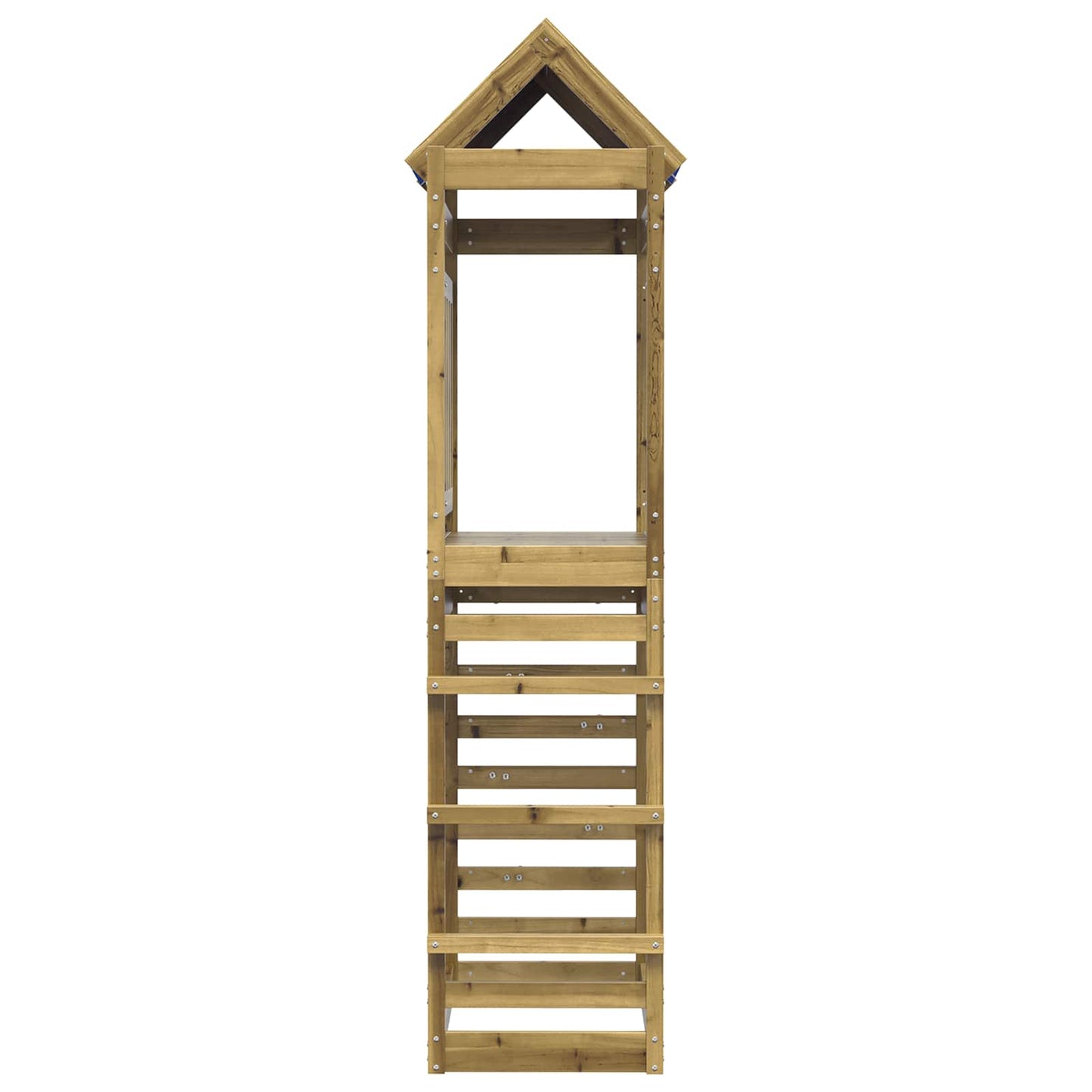 Leketårn Brun 85 x 52,5 x 239 cm Massiv impregnert tre