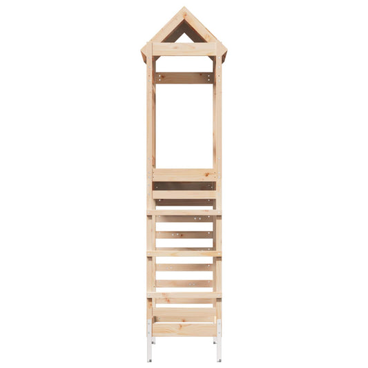 Leketårn Brun 52,5 x 85 x 238 cm Massiv furu