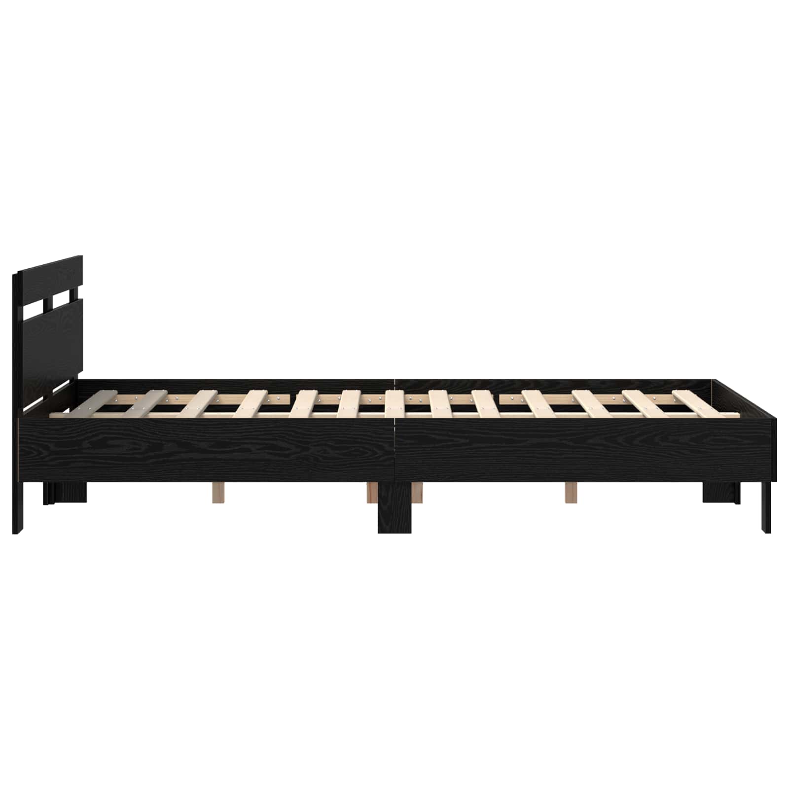 Sengestamme Svart Eik 120 x 200 cm Konstruert tre vidaXL