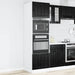 Ovnskap PORTO Svart Eik 60 x 57 x 207 cm Konstruert tre
