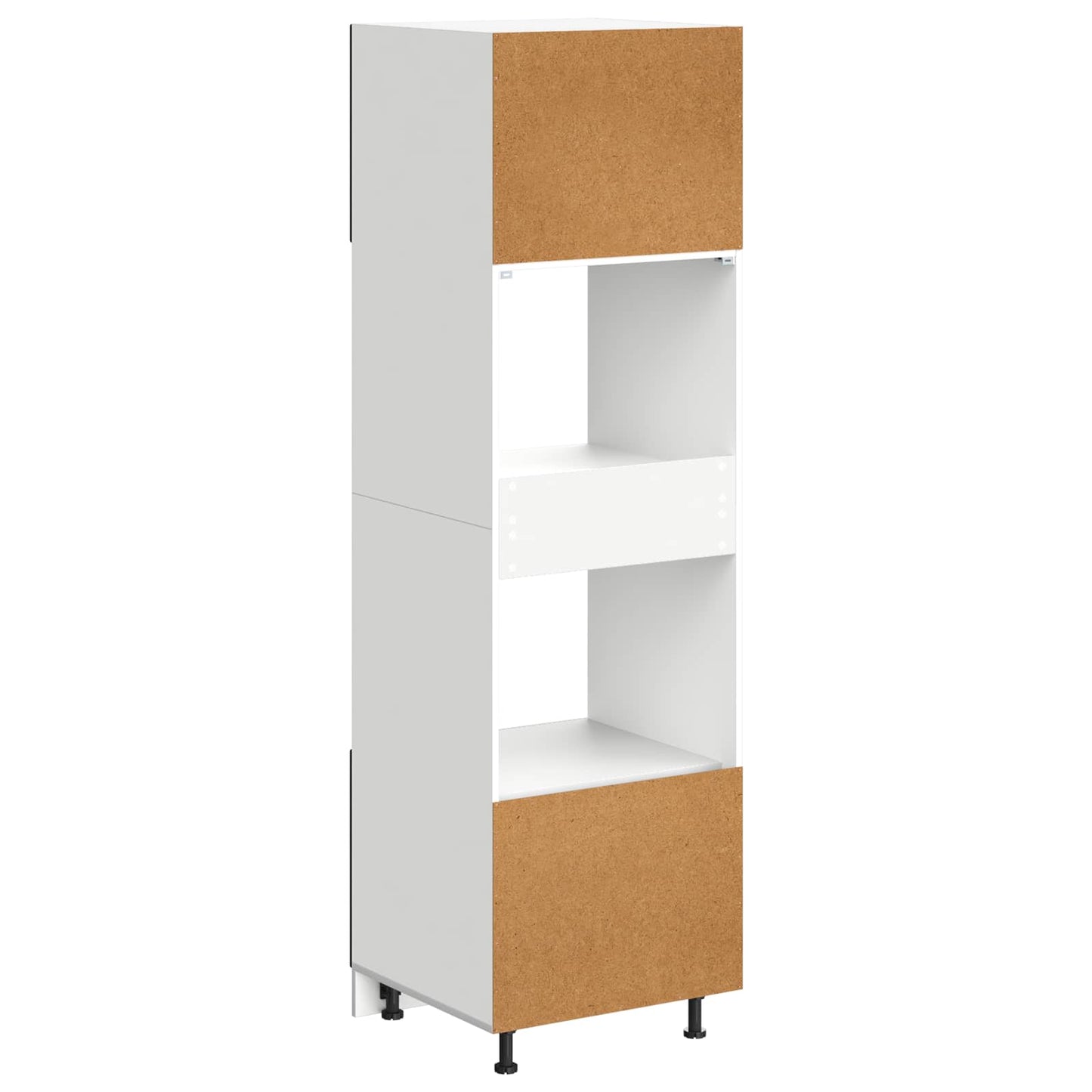 Ovnskap PORTO Svart Eik 60 x 57 x 207 cm Konstruert tre