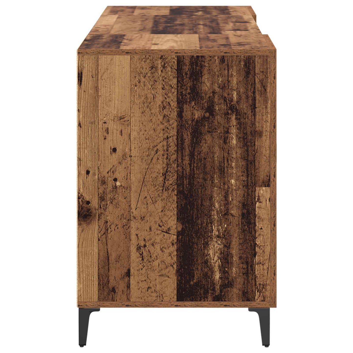Skrivebord med dør Gammelt tre 140 x 50 x 75 cm Konstruert tre