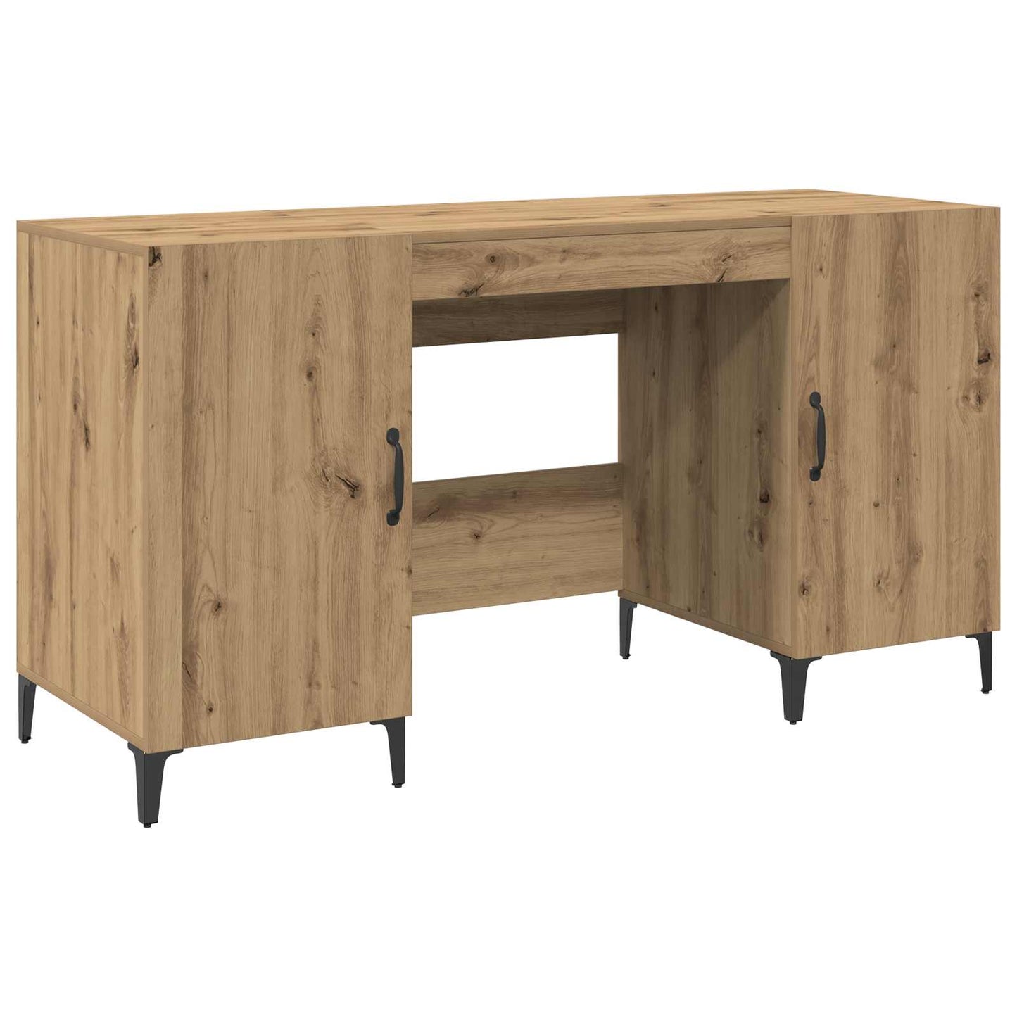 Skrivebord Kunstnerisk Eik 140 x 50 x 75 cm Konstruert tre