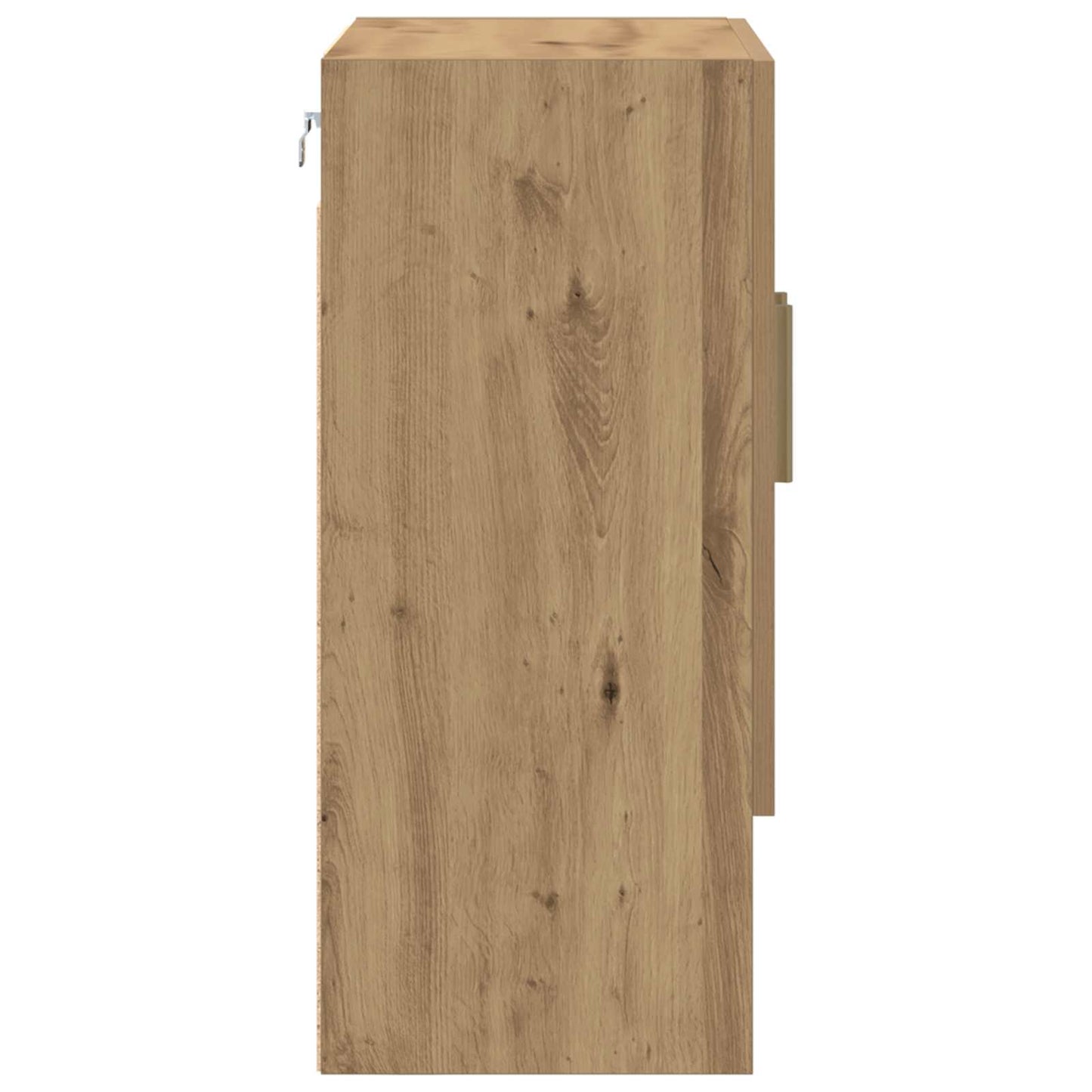 Veggskap Kunstnerisk Eik 60 x 31 x 70 cm Konstruert tre vidaXL