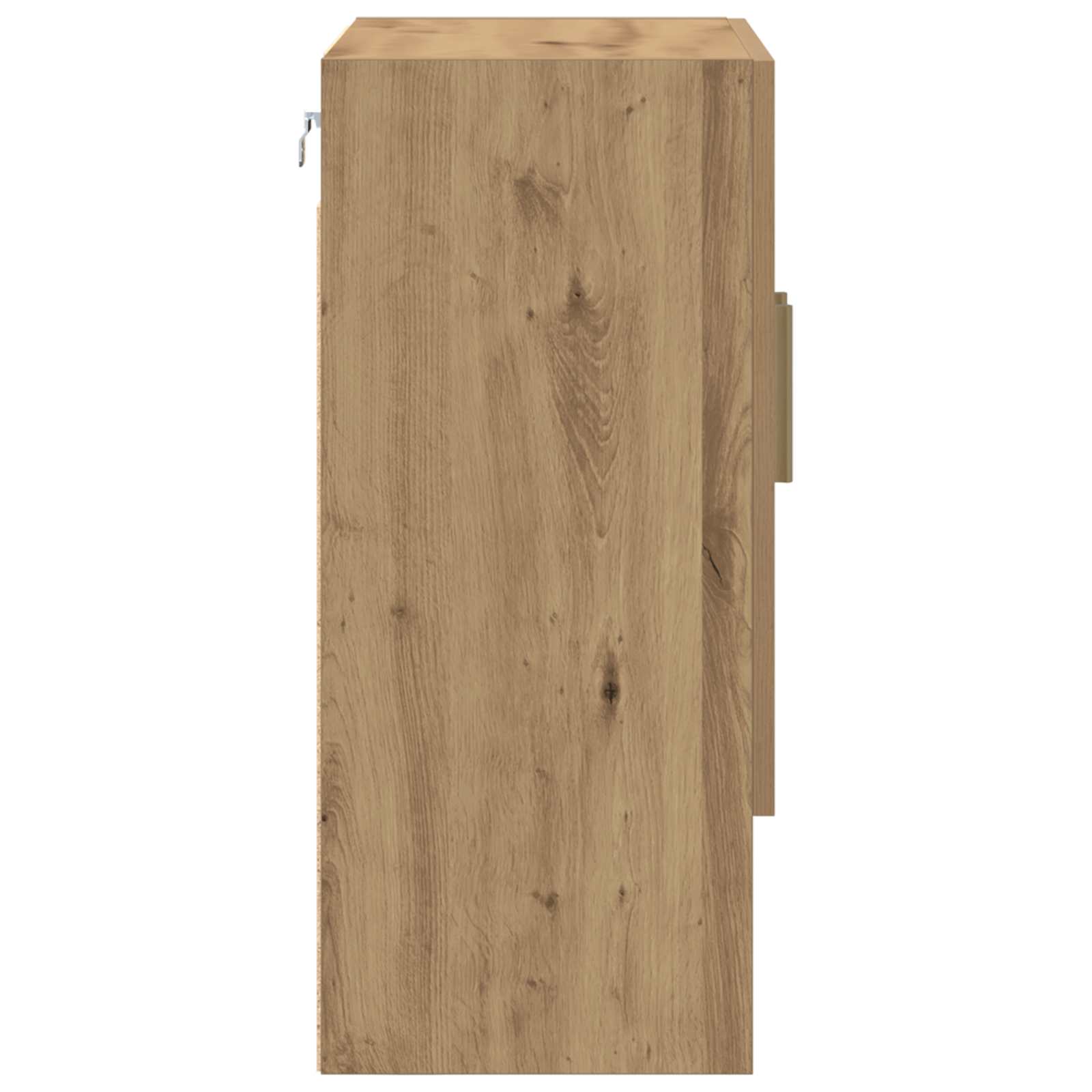 Veggskap Kunstnerisk Eik 60 x 31 x 70 cm Konstruert tre vidaXL