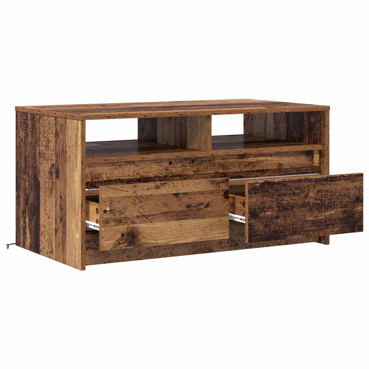 Kaffebord med skuff Gammelt tre 90 x 50 x 45 cm Konstruert tre vidaXL