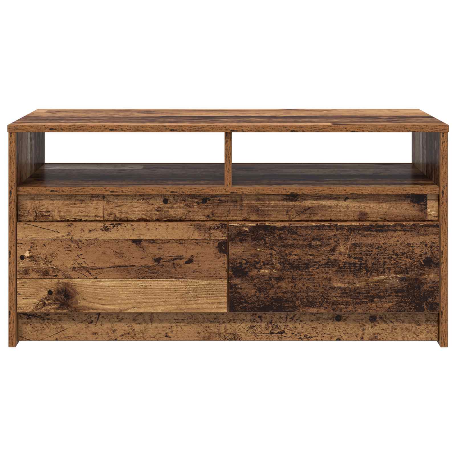 Kaffebord med skuff Gammelt tre 90 x 50 x 45 cm Konstruert tre vidaXL