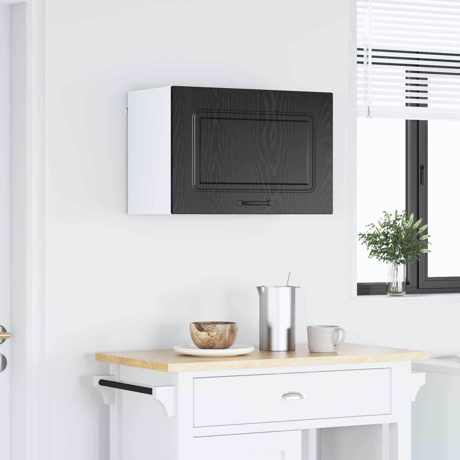 Kjøkkenskap Kalmar Svart Eik 60 x 31 x 40 cm Konstruert tre vidaXL