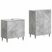 2-delt baderomsskapsett ZWOLLE Betonggrå Konstruert tre
