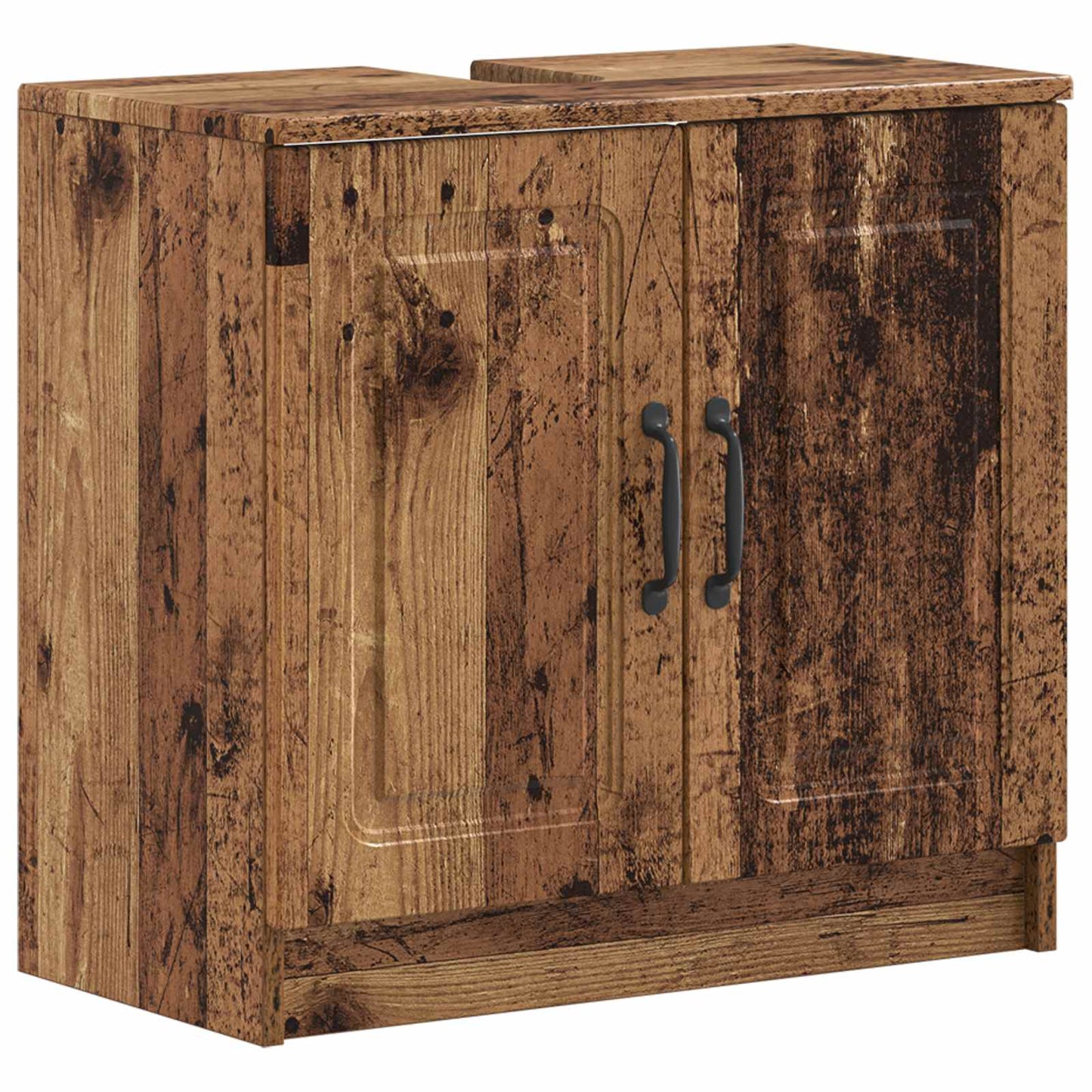 2-delt baderomsskapsett UTRECHT Gammelt tre Konstruert tre