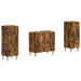2-delt baderomsskapsett DELFT Røkt Eik Konstruert tre
