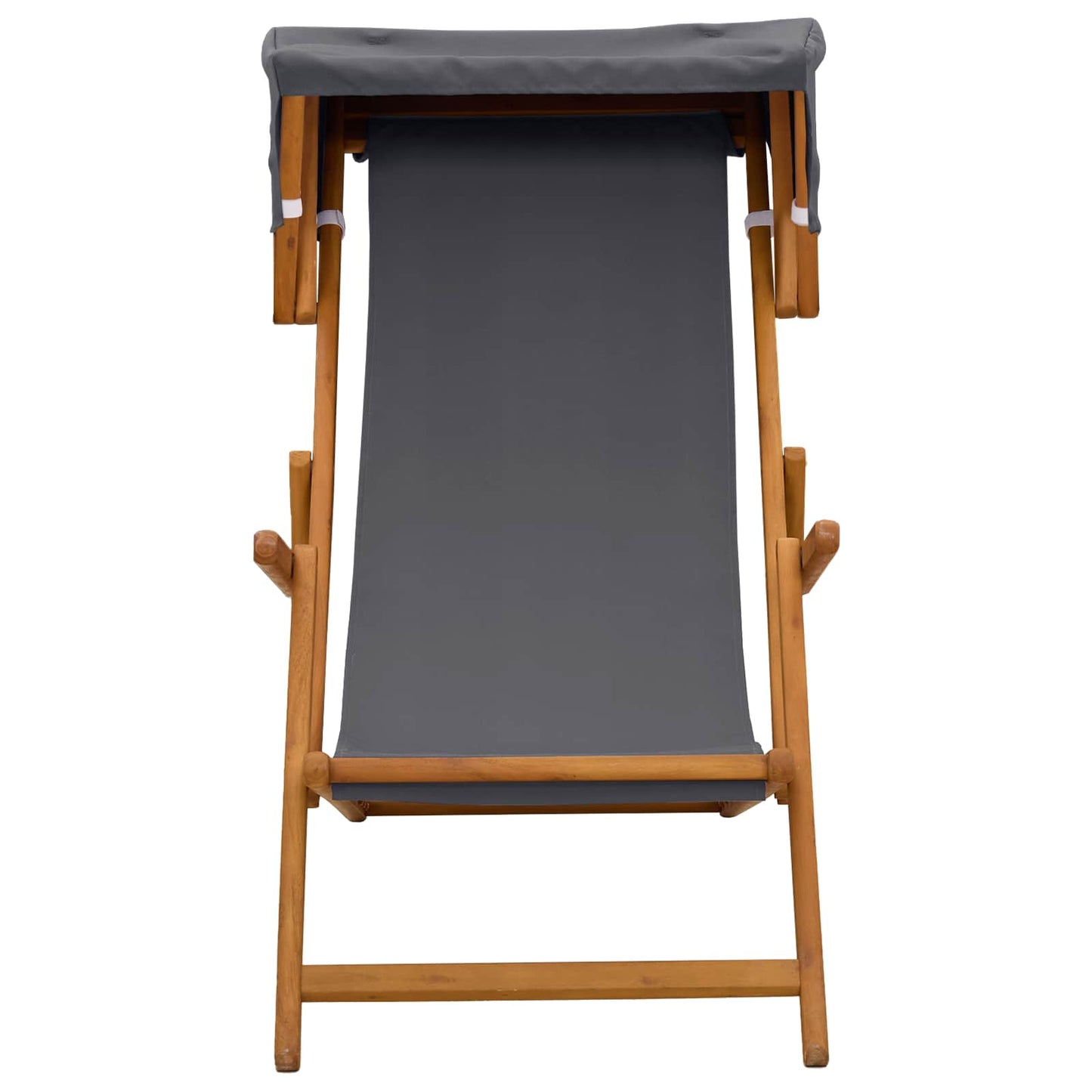 Hage Stol 2 pcs 3 Posisjon Solid Eucalyptus Tre Grå
