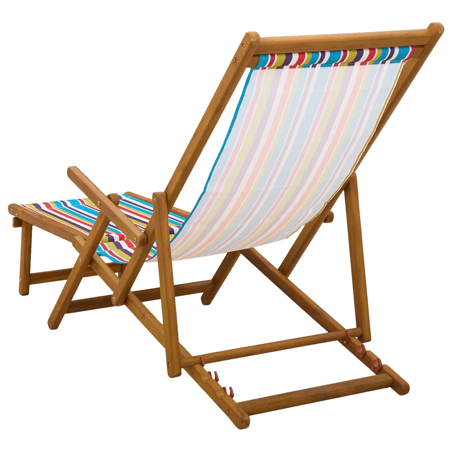 Sammenleggbar solstol 2 pcs 3 Posisjon Solid Eucalyptus Tre