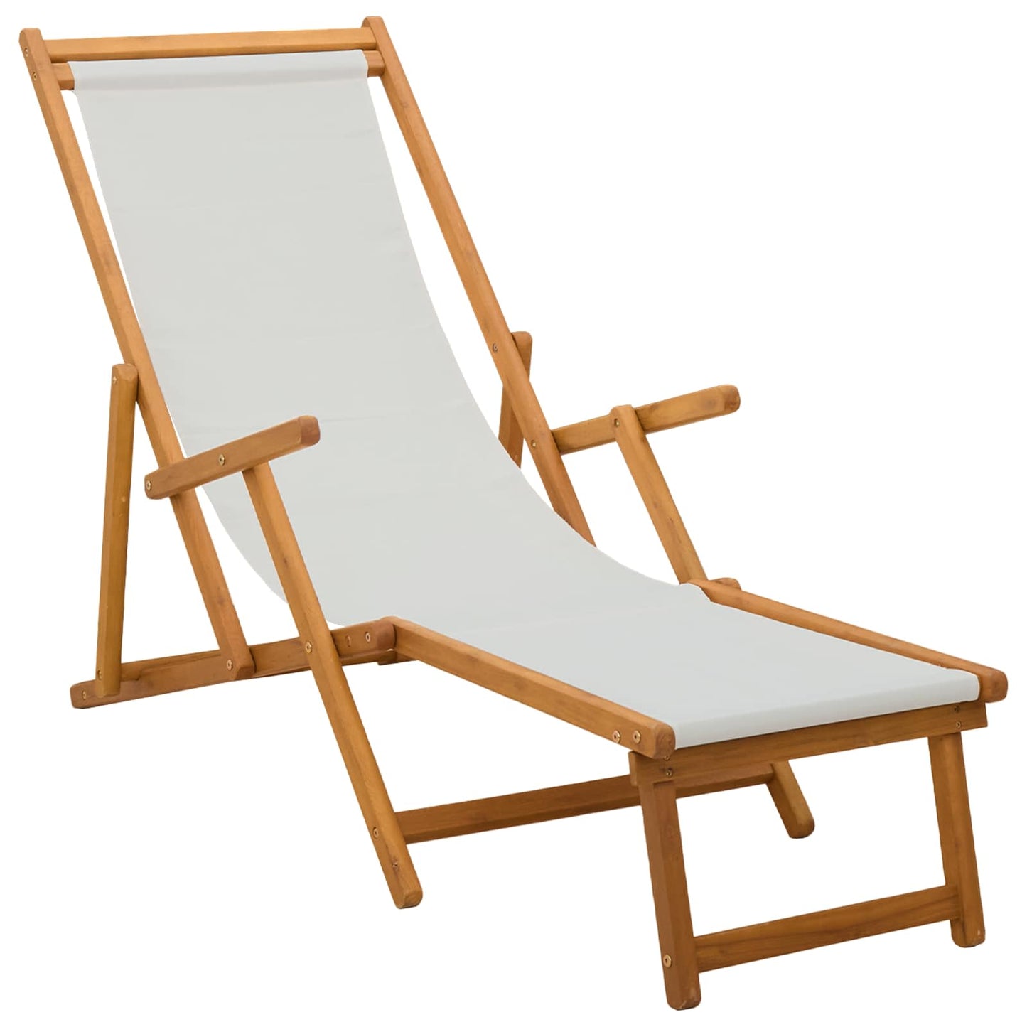 Sammenleggbar solstol 2 pcs 3 Posisjon Solid Eucalyptus Tre