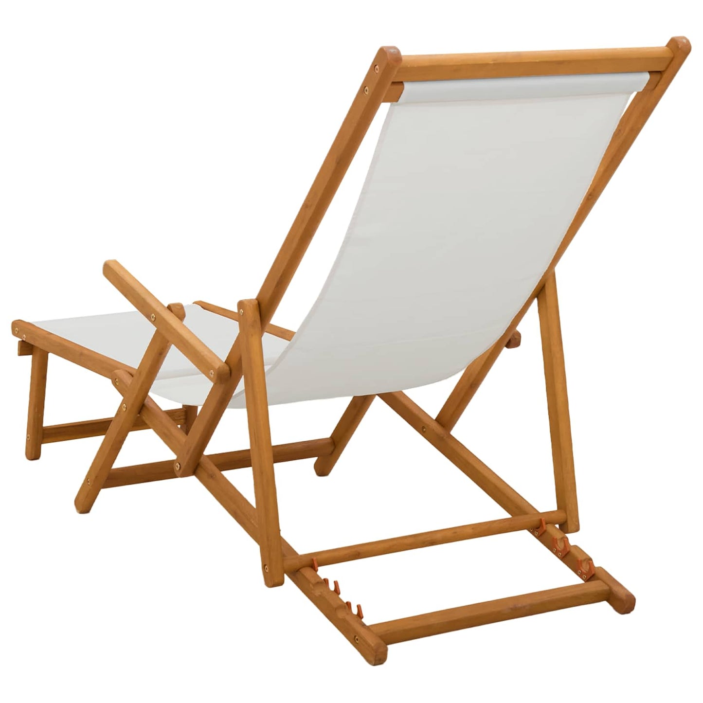 Sammenleggbar solstol 2 pcs 3 Posisjon Solid Eucalyptus Tre