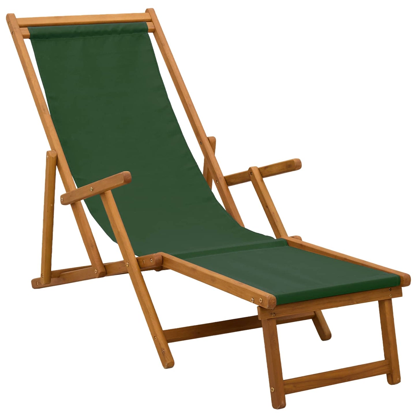 Sammenleggbar solstol 2 pcs 3 Posisjon Solid Eucalyptus Tre