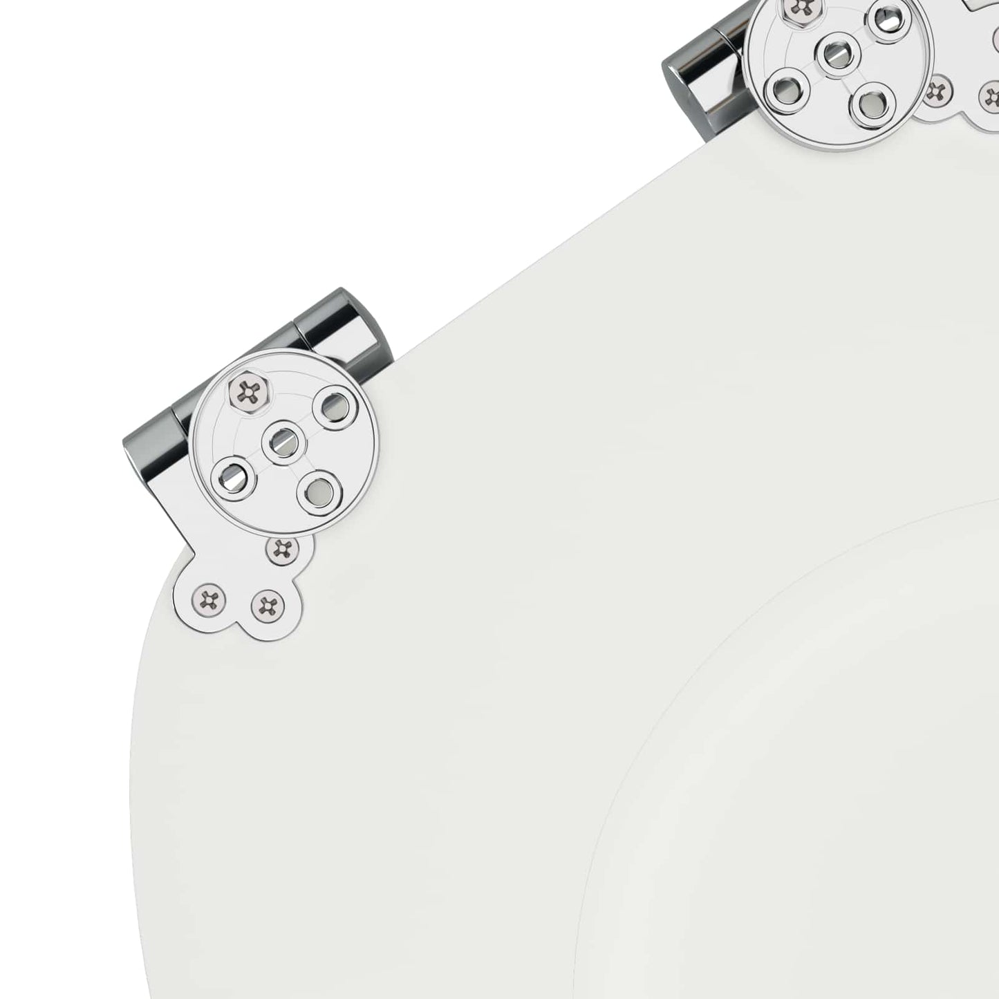 Myk-lukking toalettsete Hvit 44 x 38 cm MDF-plater