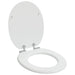 Myk-lukking toalettsete Hvit 44 x 38 cm MDF-plater